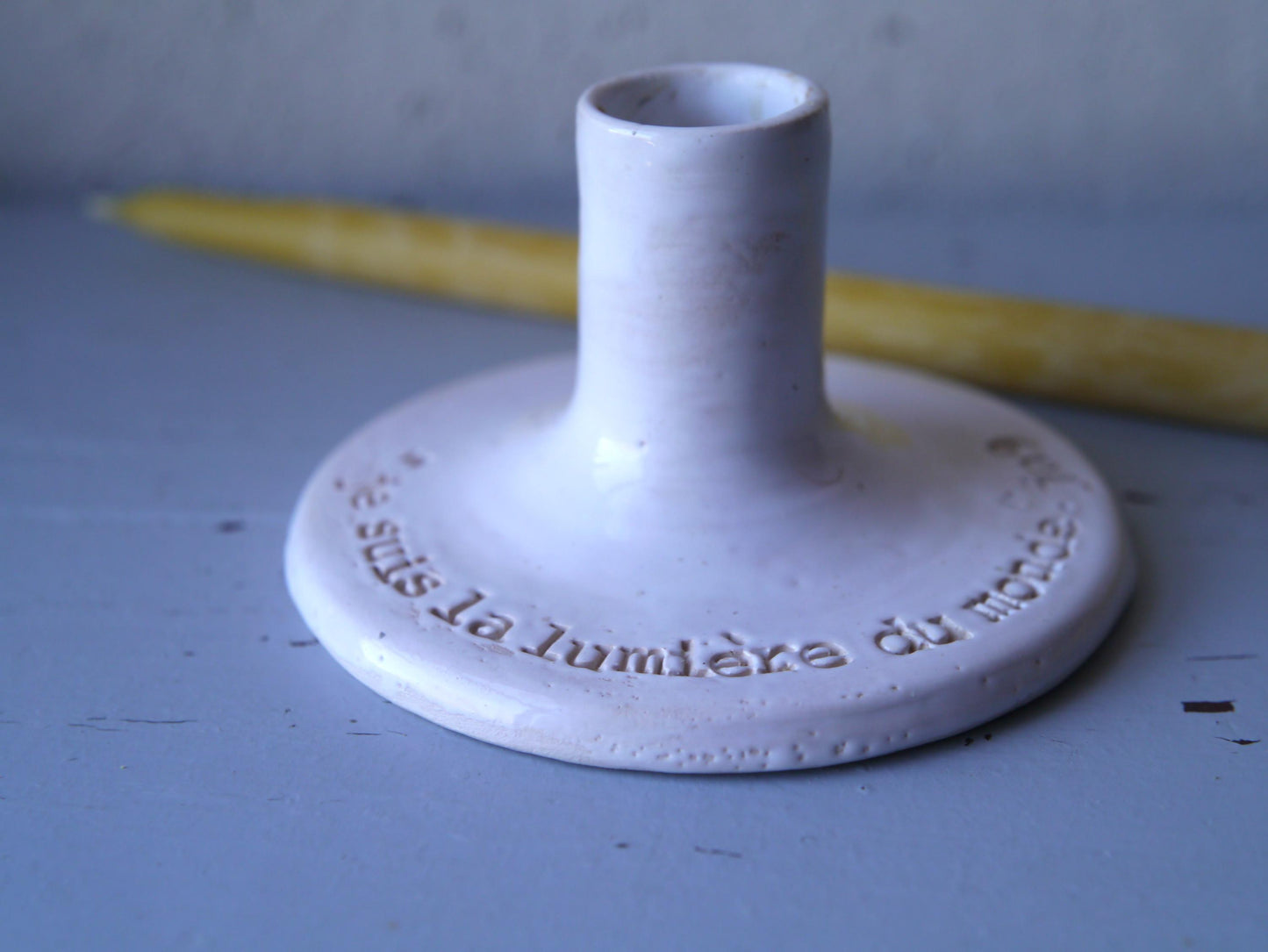 RITUAL PRAYER CANDLE HOLDER "I am the light of the world" John 9