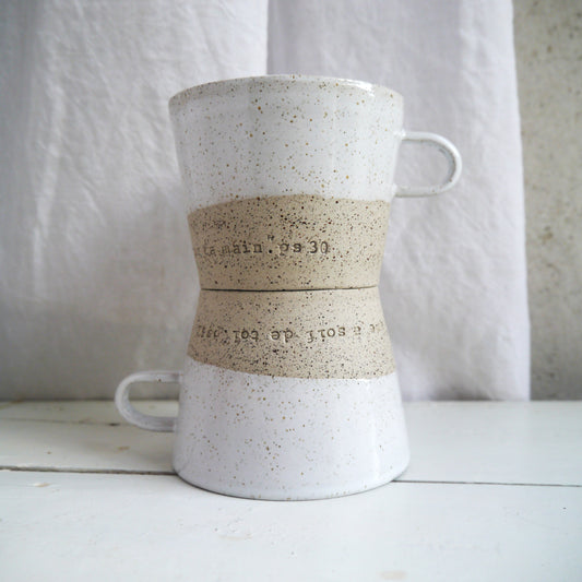 2 cups, PRAYER "God you are my God, I seek you from dawn...my soul thirsts for you" ps62