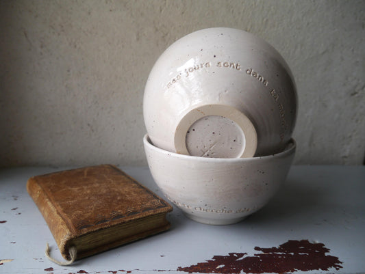 Morning Prayer Bowls Duo "God, you are my God, I seek you from the dawn" Psalm 62