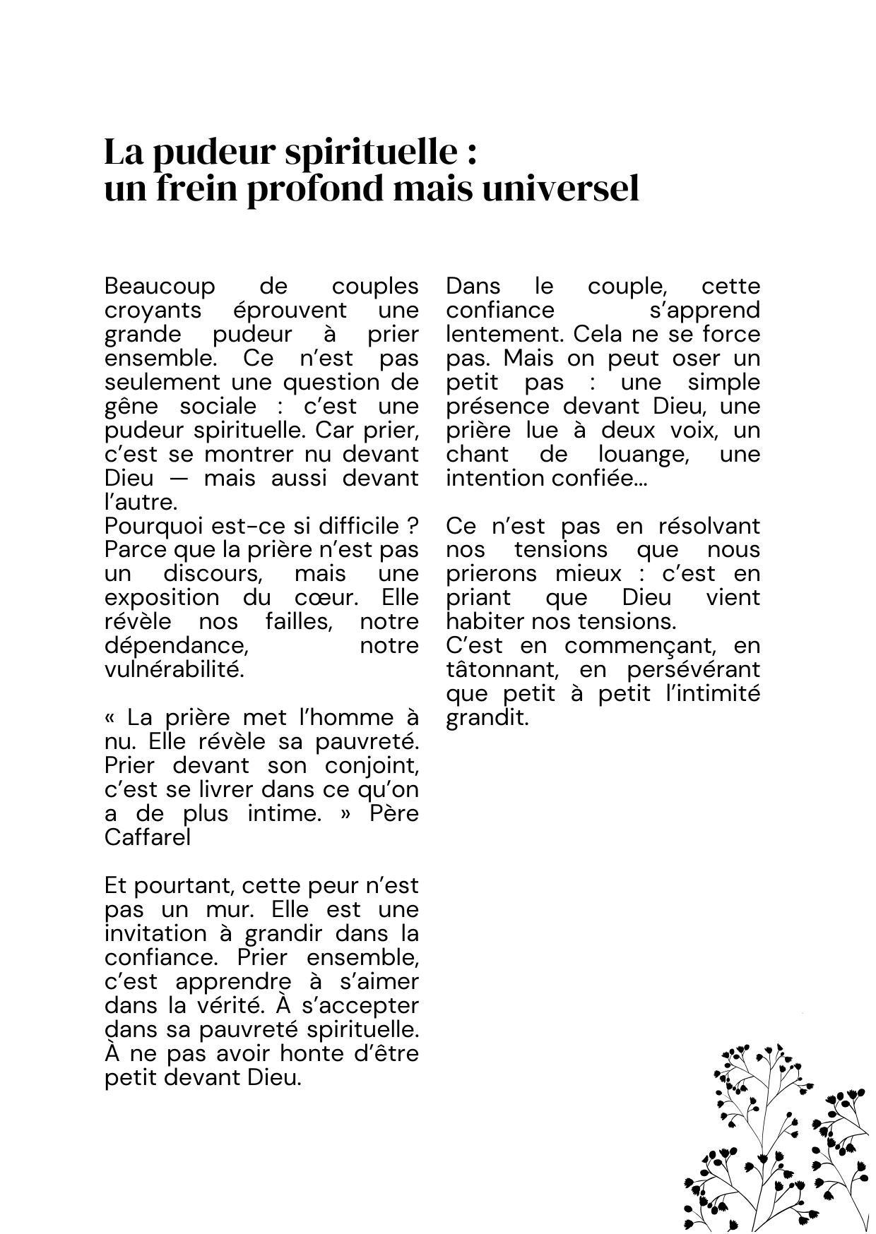 COFFRET MARIAGE: "Goûter à la prière de couple"