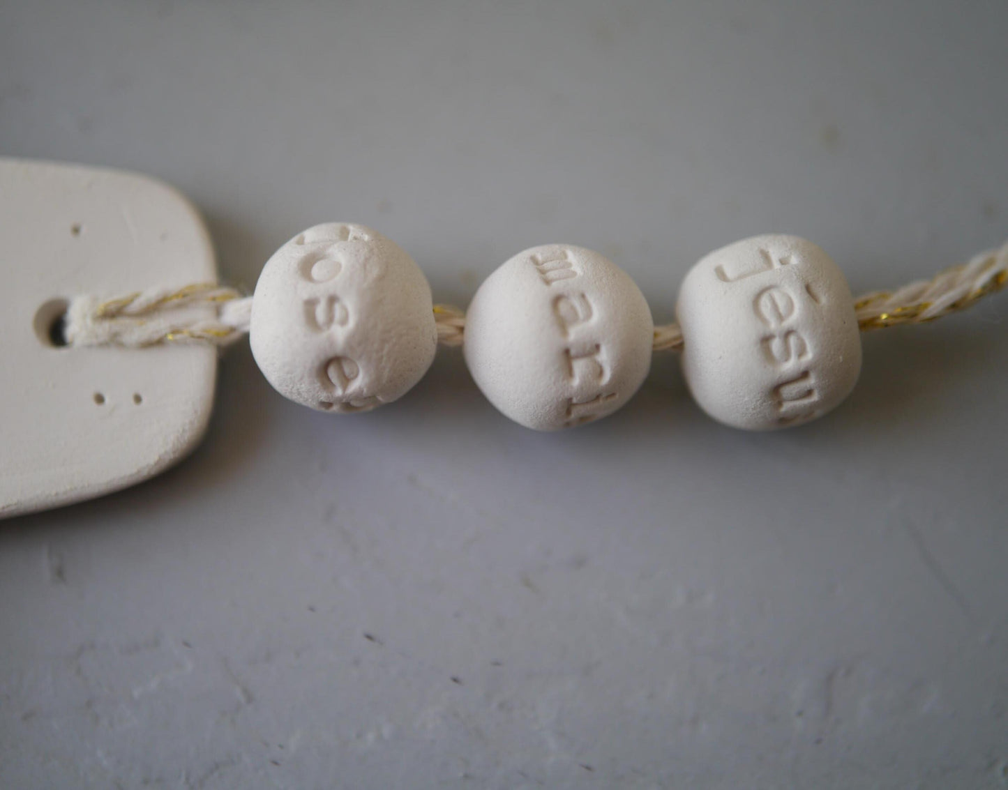 Christian ceramic cross, inscribed with the Word (Bible), prayer corner, gift idea for baptism, communion, confirmation, customizable