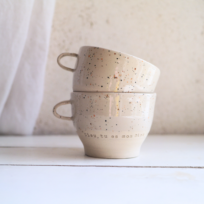 2 cups, PRAYER "God you are my God, I seek you from dawn...my soul thirsts for you" ps62