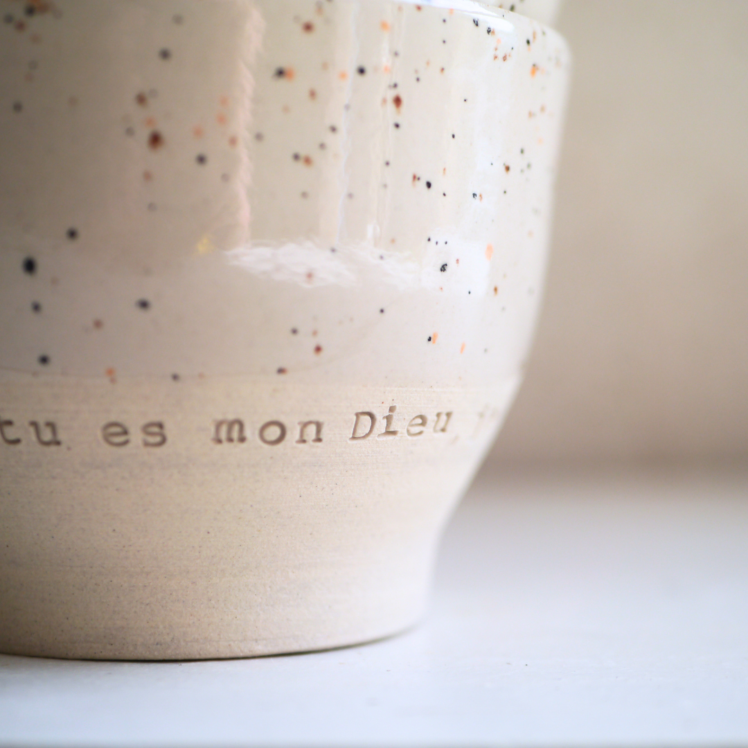 2 cups, PRAYER "God you are my God, I seek you from dawn...my soul thirsts for you" ps62