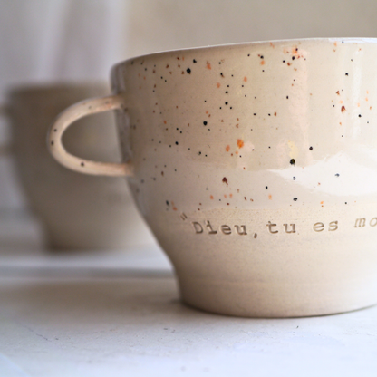 2 cups, PRAYER "God you are my God, I seek you from dawn...my soul thirsts for you" ps62