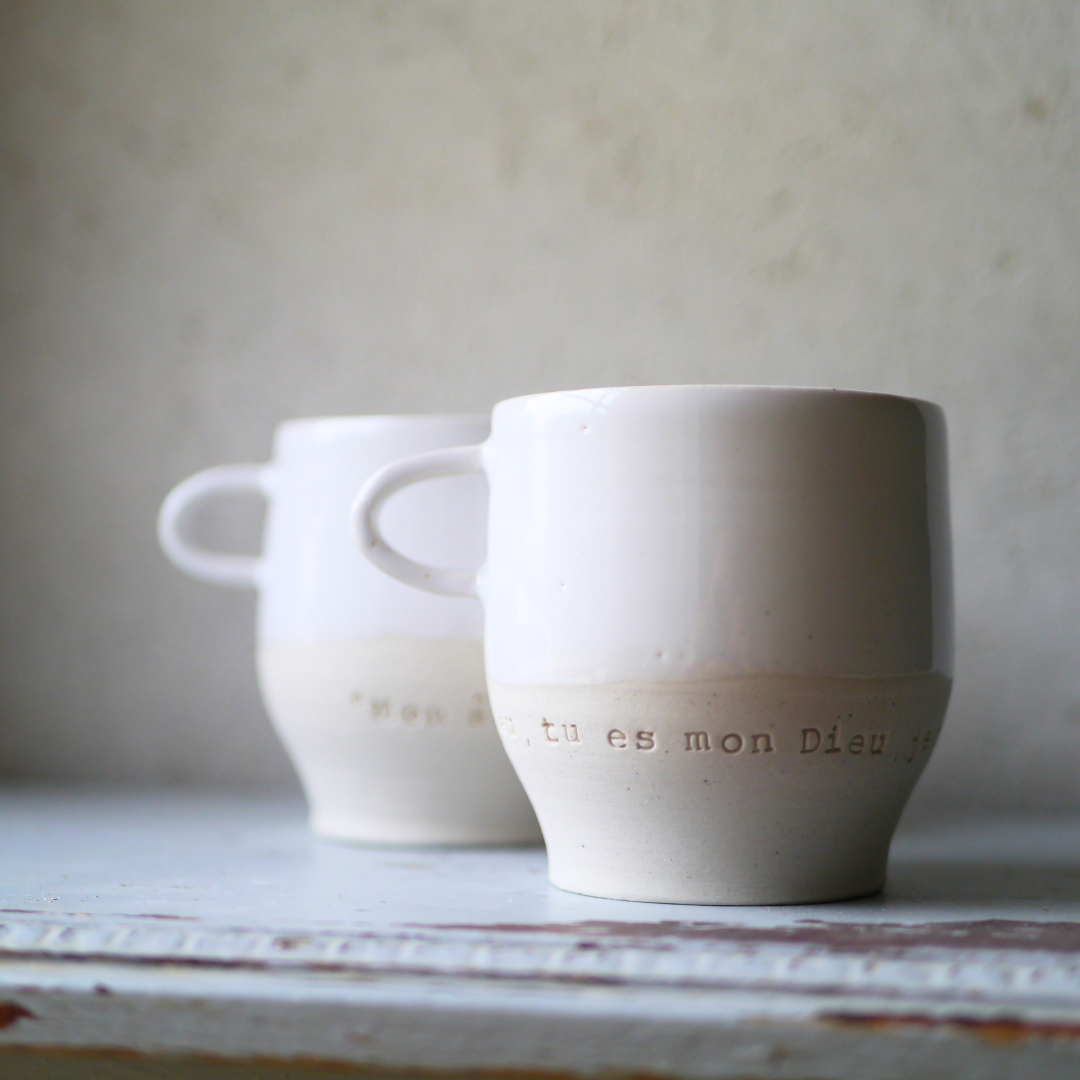 2 cups, PRAYER "God you are my God, I seek you from dawn...my soul thirsts for you" ps62