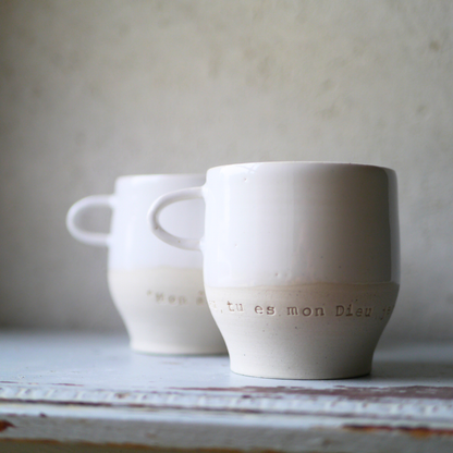 2 cups, PRAYER "God you are my God, I seek you from dawn...my soul thirsts for you" ps62