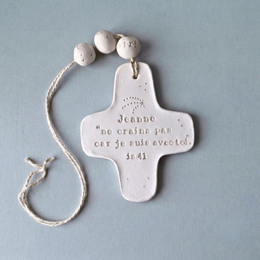 Personalized baptism gift for girls and boys, communion and confirmation. Customizable handmade cross