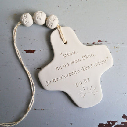Ceramic wall cross
