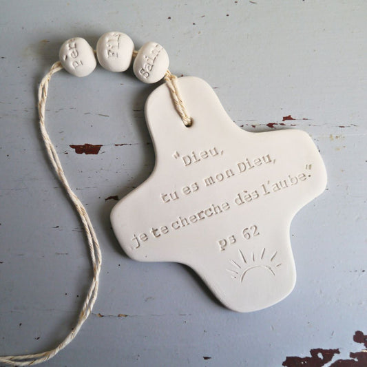 Ceramic wall cross