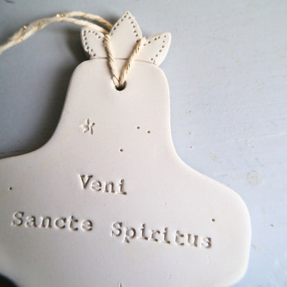 Ceramic wall cross, baptism gift, communion gift, confirmation gift, Christian gift, Bible inscription