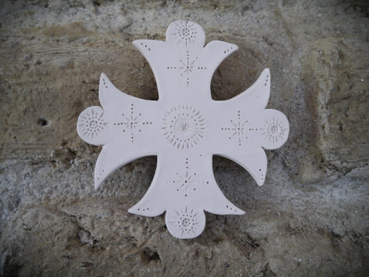 Ceramic wall cross