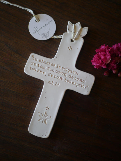 Ceramic wall cross