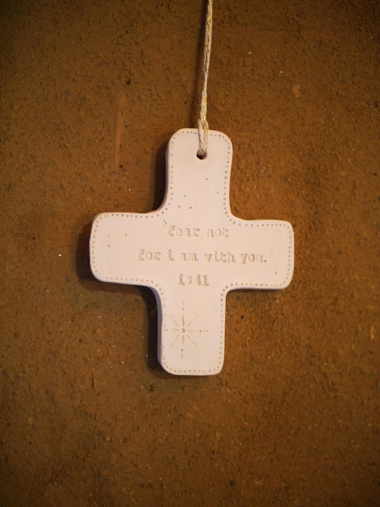 Ceramic wall cross