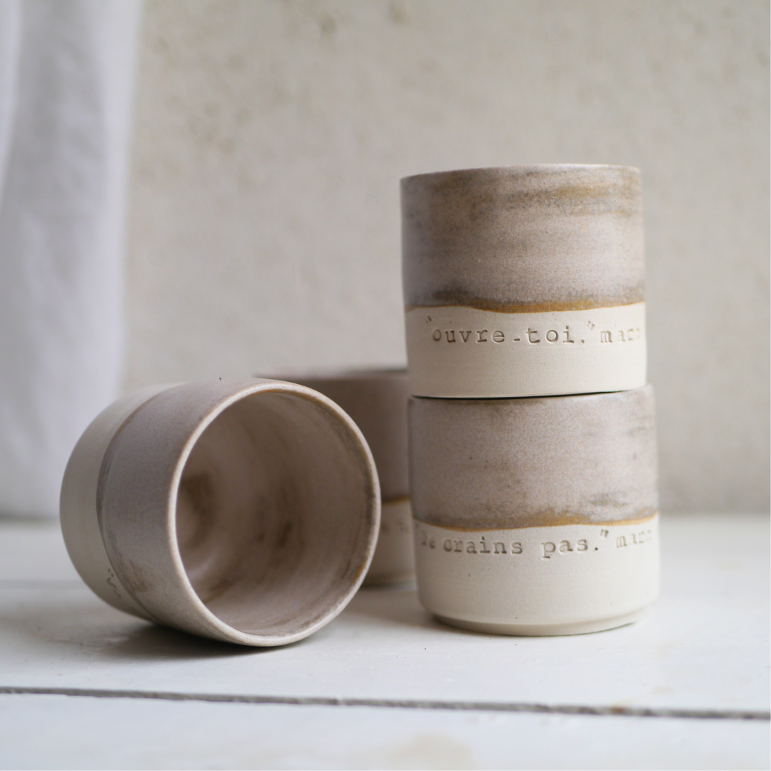 4 minis tasses empilables