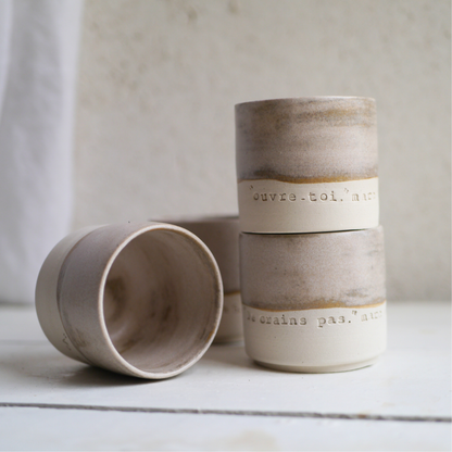 4 minis tasses empilables