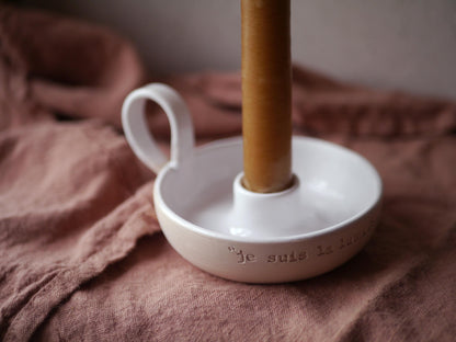 RITUAL PRAYER CANDLE HOLDER "I am the light of the world" John 9