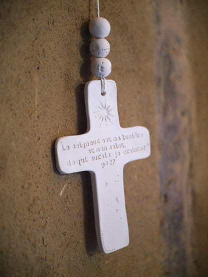 Ceramic wall cross