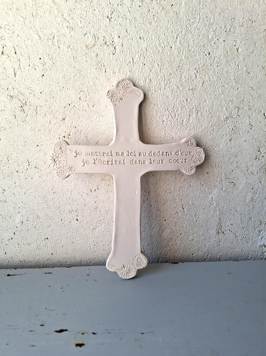 Ceramic wall cross
