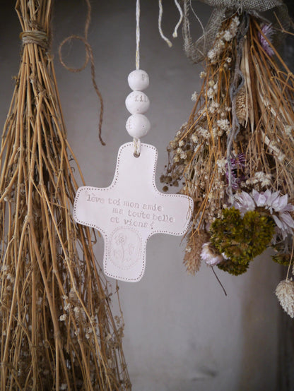 Personalized baptism gift for girls and boys, communion and confirmation. Customizable handmade cross