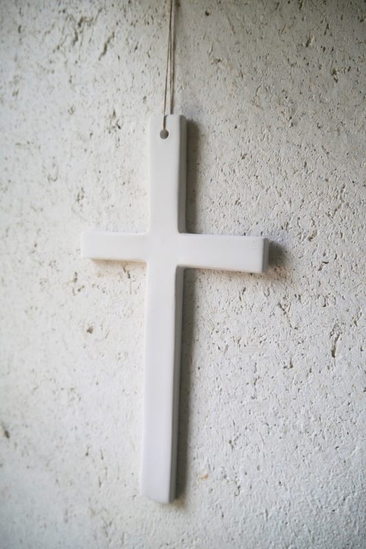 Croix céramique murale (grande)