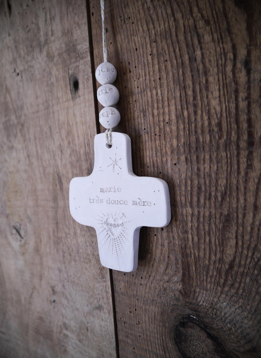 Ceramic wall cross