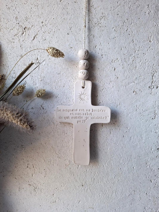 Ceramic wall cross