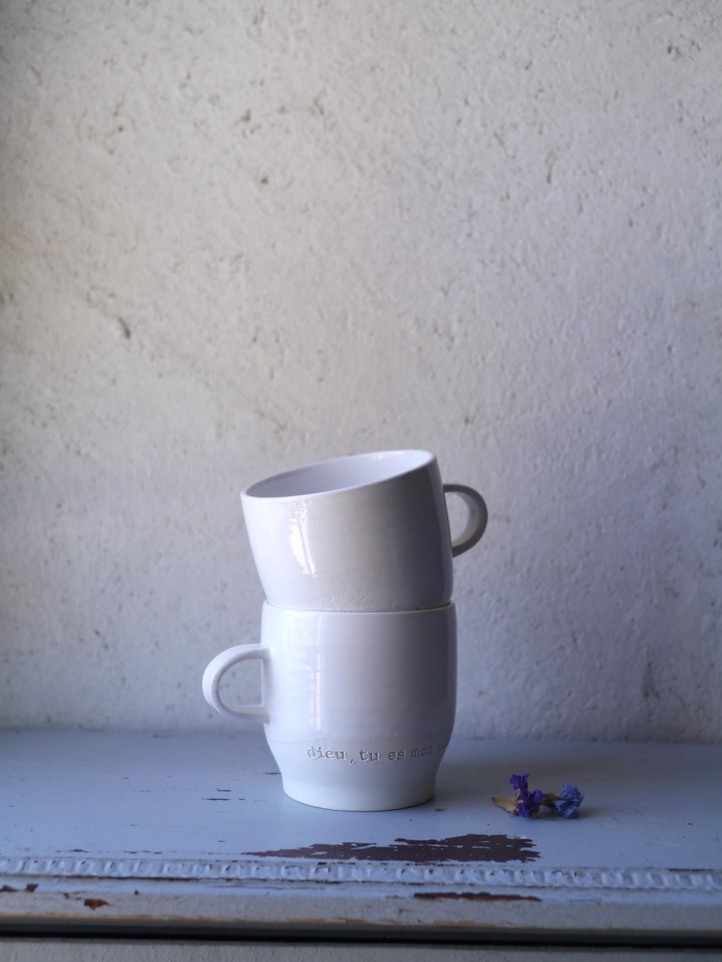 Morning Prayer Cups Duo, Psalm 62 "God, you are my God, I seek you from the dawn."