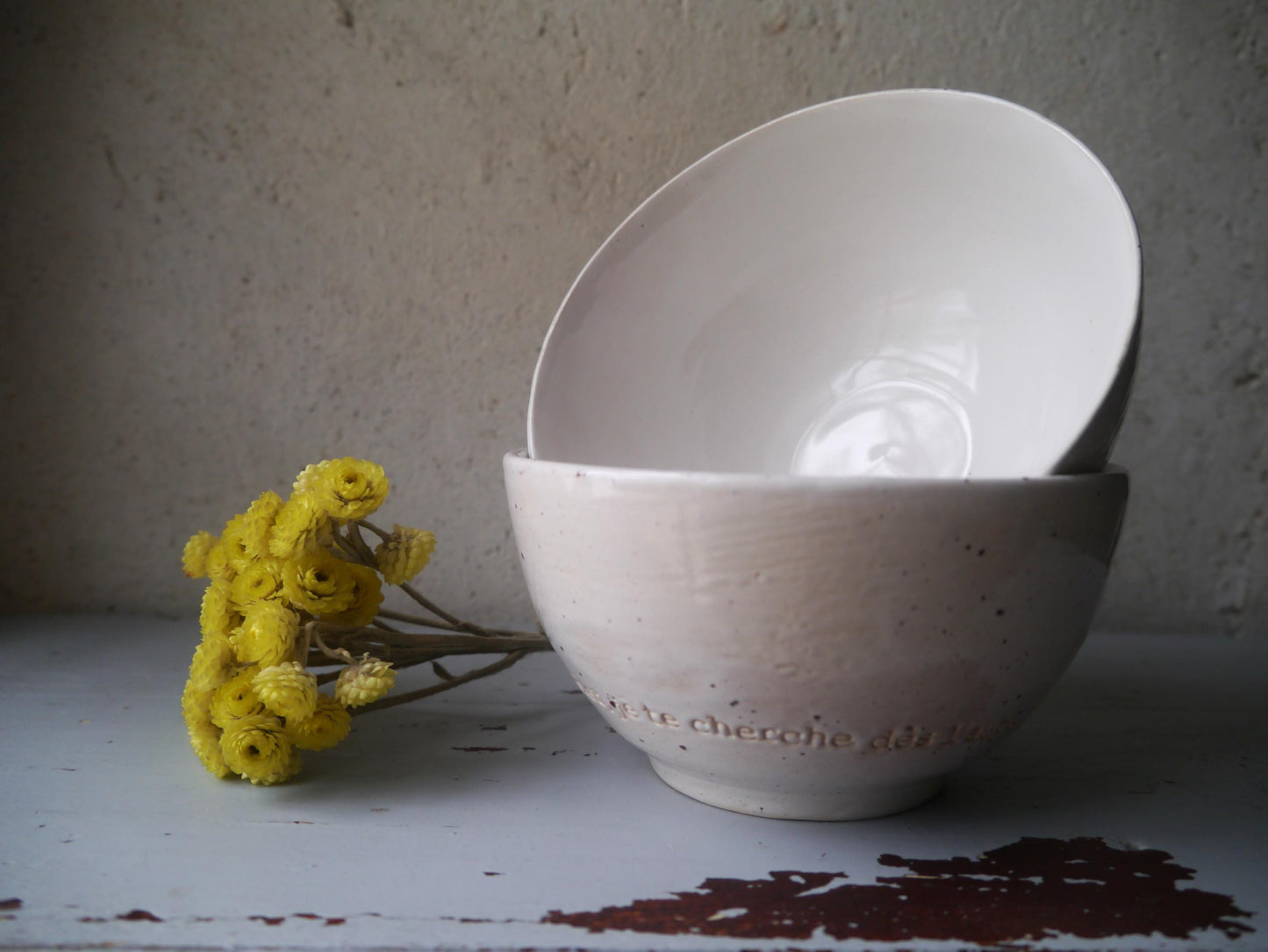 Morning Prayer Bowls Duo "God, you are my God, I seek you from the dawn" Psalm 62