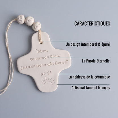 Ceramic wall cross