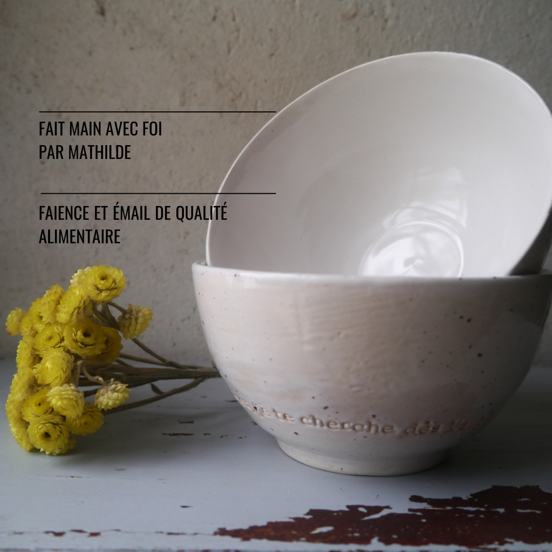 Morning Prayer Bowls Duo "God, you are my God, I seek you from the dawn" Psalm 62