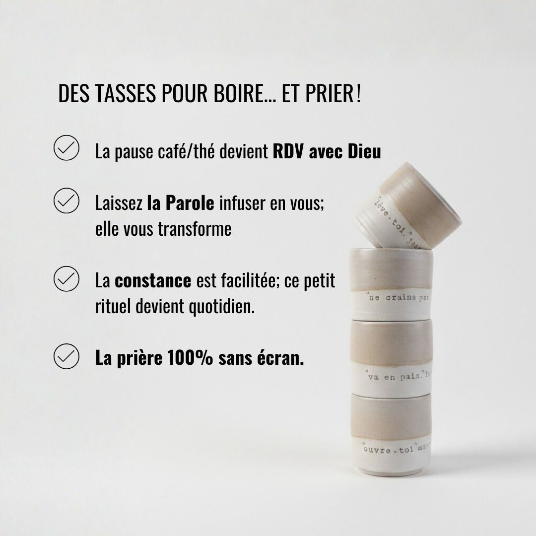 2 cups, PRAYER "God you are my God, I seek you from dawn...my soul thirsts for you" ps62