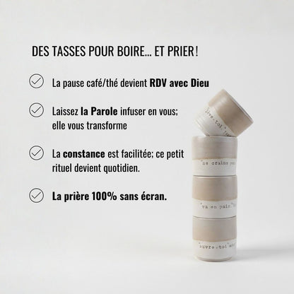 2 cups, PRAYER "God you are my God, I seek you from dawn...my soul thirsts for you" ps62