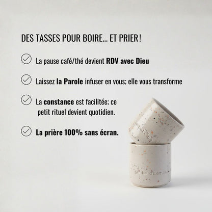 2 cups, PRAYER "God you are my God, I seek you from dawn...my soul thirsts for you" ps62