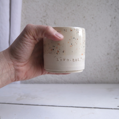 2 cups, PRAYER "God you are my God, I seek you from dawn...my soul thirsts for you" ps62