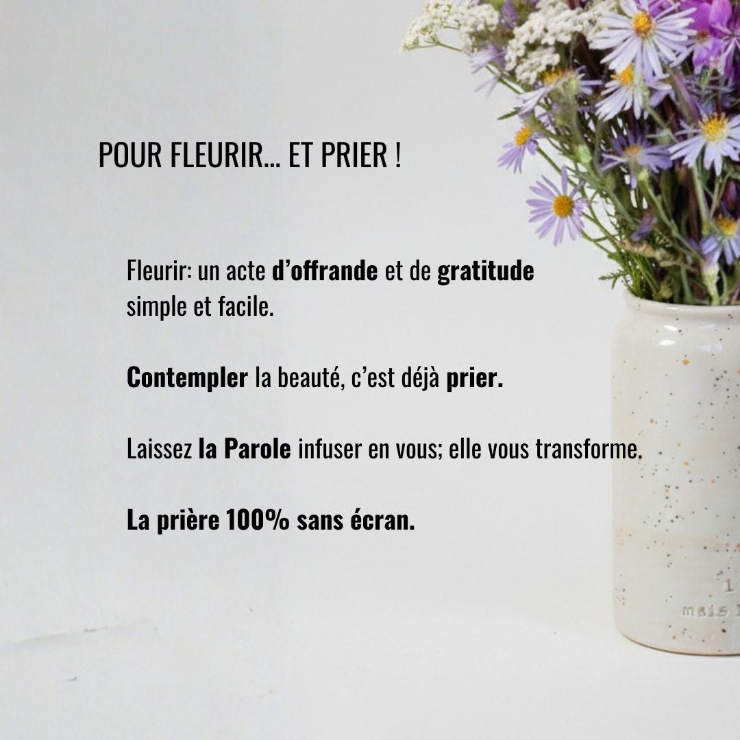 VASE of PRAISE "The grass withers, the flower fades; but the word of our God stands forever." Isaiah 40