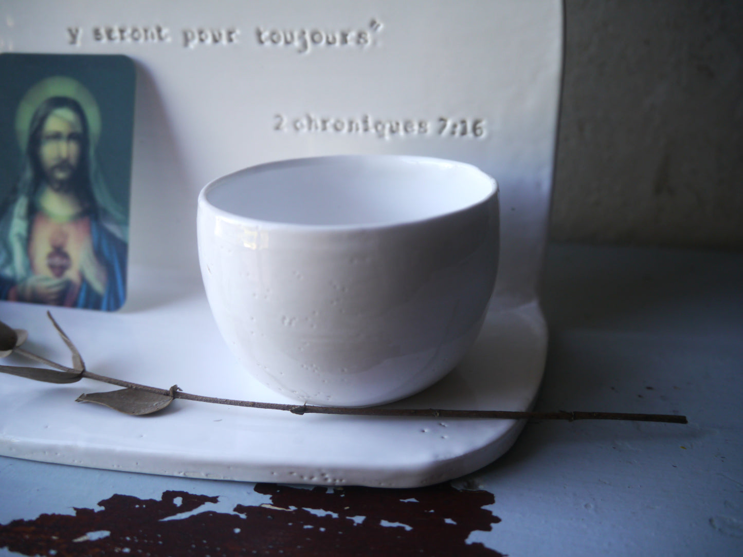 Autel bénitier suspendu: "à présent, j'ai choisi et consacré cette maison..." 2 chroniques 7;16