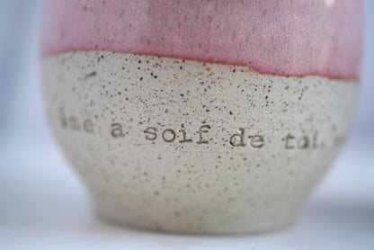 2 cups, PRAYER "God you are my God, I seek you from dawn...my soul thirsts for you" ps62