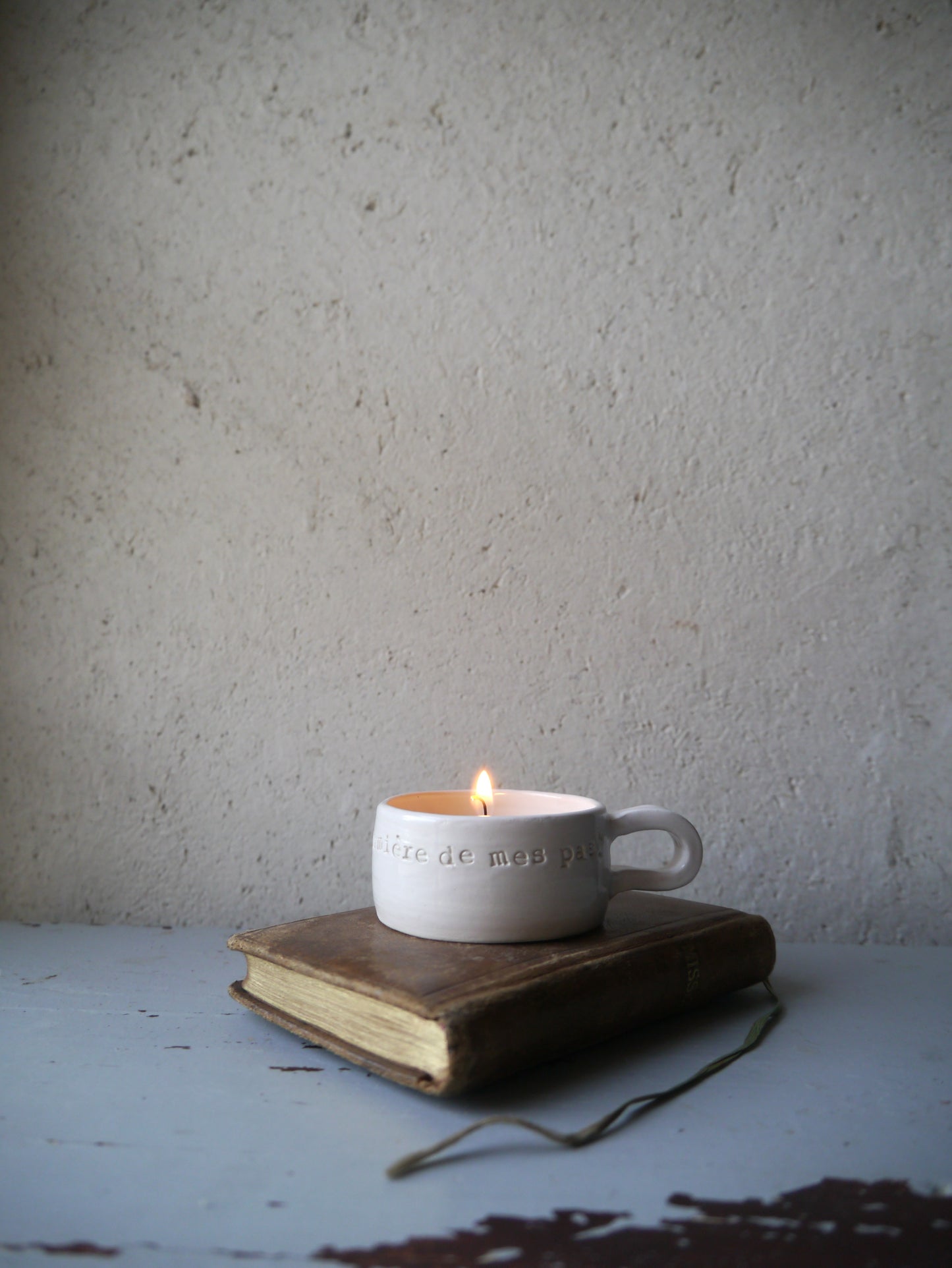 RITUAL PRAYER CANDLE HOLDER "You are the light of my steps" Psalm 118.