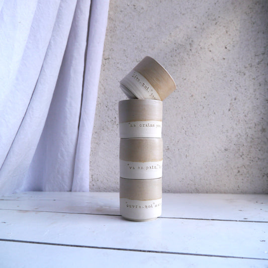 2 cups, PRAYER "God you are my God, I seek you from dawn...my soul thirsts for you" ps62