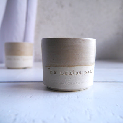 2 cups, PRAYER "God you are my God, I seek you from dawn...my soul thirsts for you" ps62