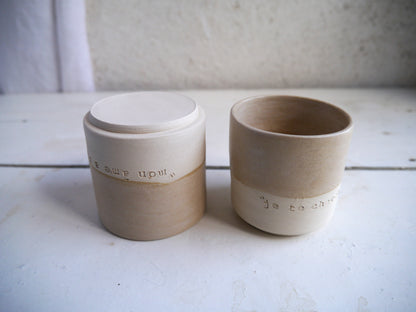 2 cups, PRAYER "God you are my God, I seek you from dawn...my soul thirsts for you" ps62