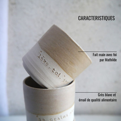 2 cups, PRAYER "God you are my God, I seek you from dawn...my soul thirsts for you" ps62