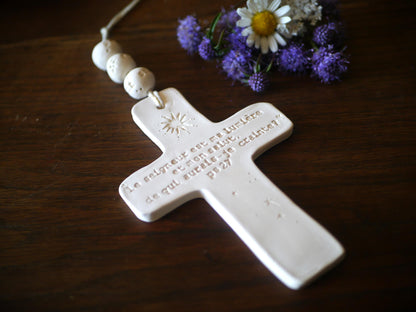 Ceramic wall cross