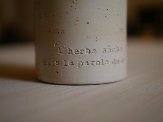 VASE of PRAISE "The grass withers, the flower fades; but the word of our God stands forever." Isaiah 40