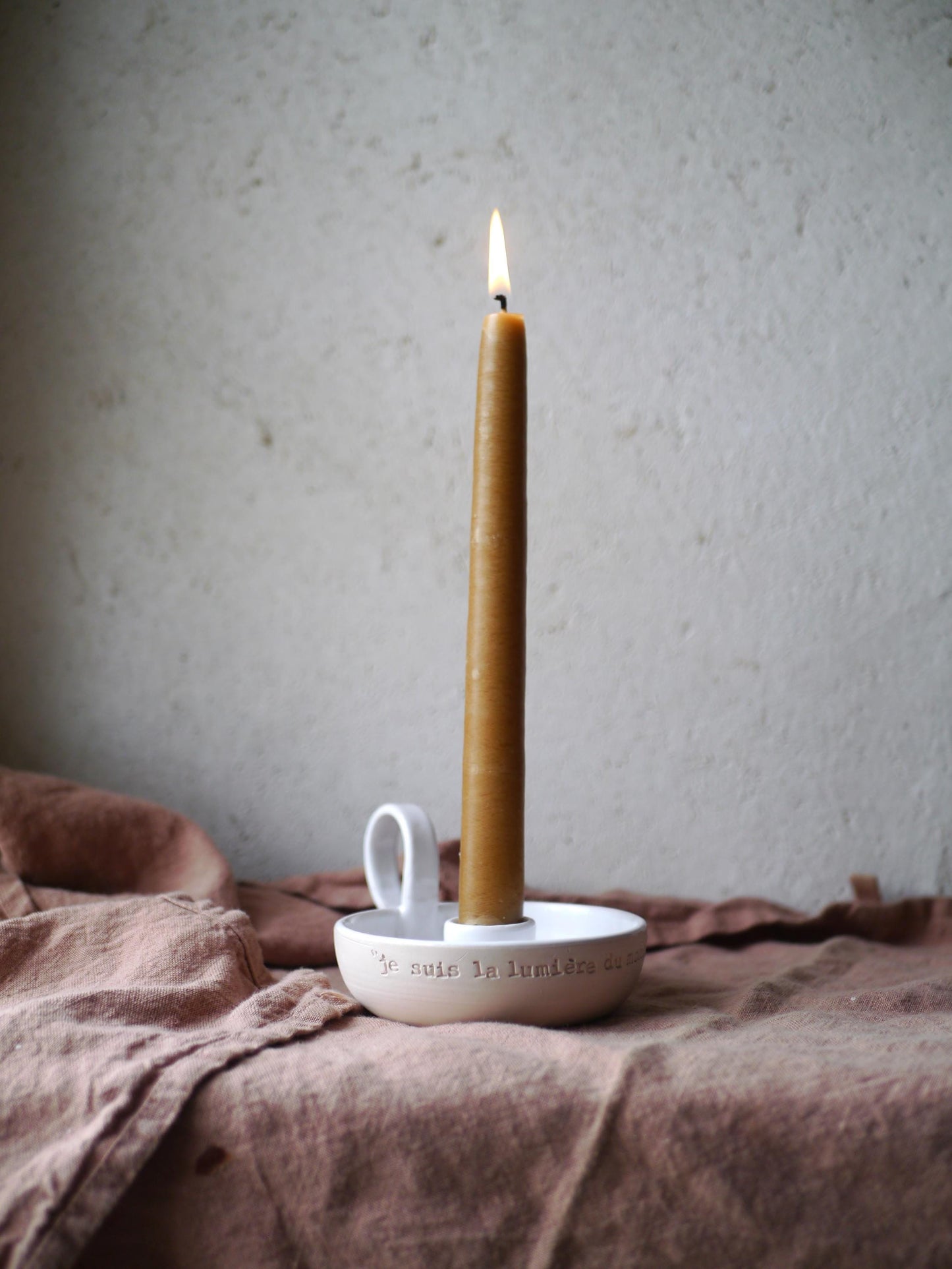 PARCOURS "VIVRE A SA LUMIERE" (Bougeoir chandelle+carnet de prière)
