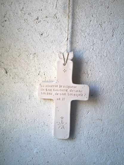 Ceramic wall cross