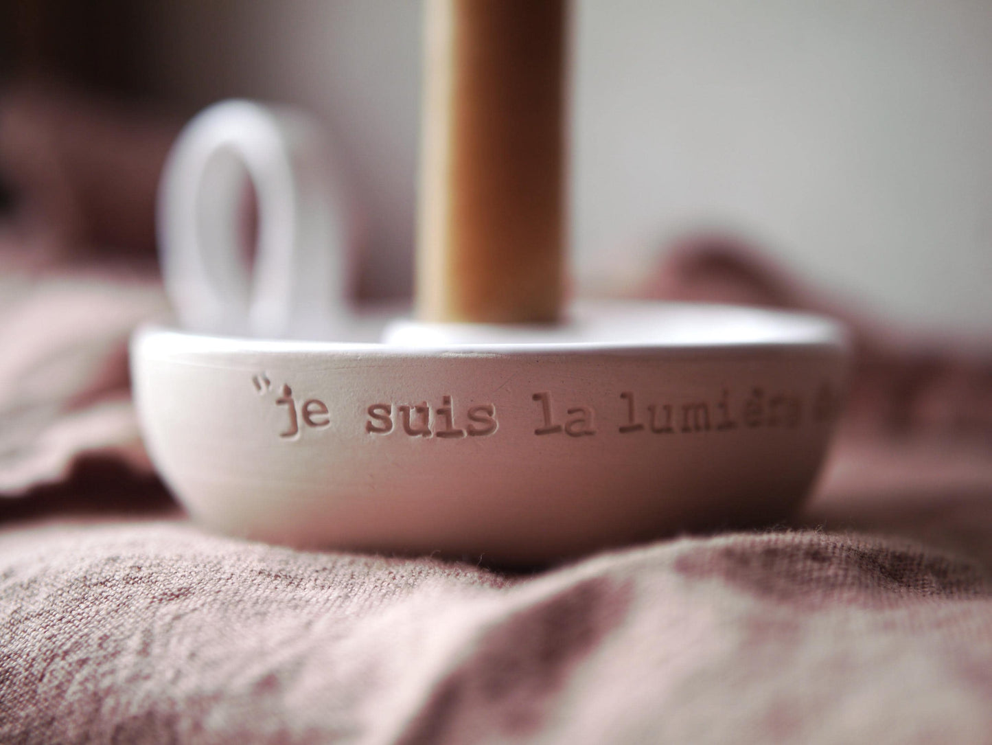 PARCOURS "VIVRE A SA LUMIERE" (Bougeoir chandelle+carnet de prière)