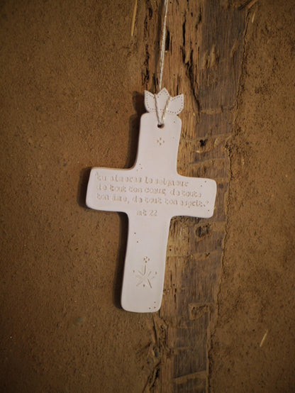 Ceramic wall cross
