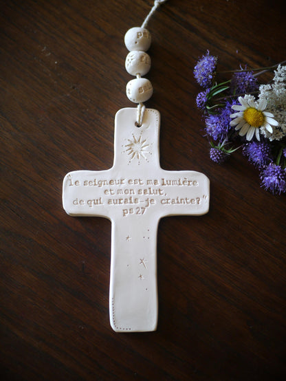 Ceramic wall cross